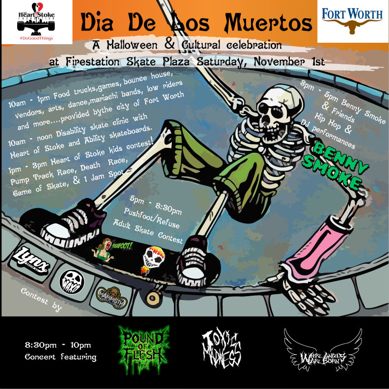 Dia De Los Muertos show flyer
